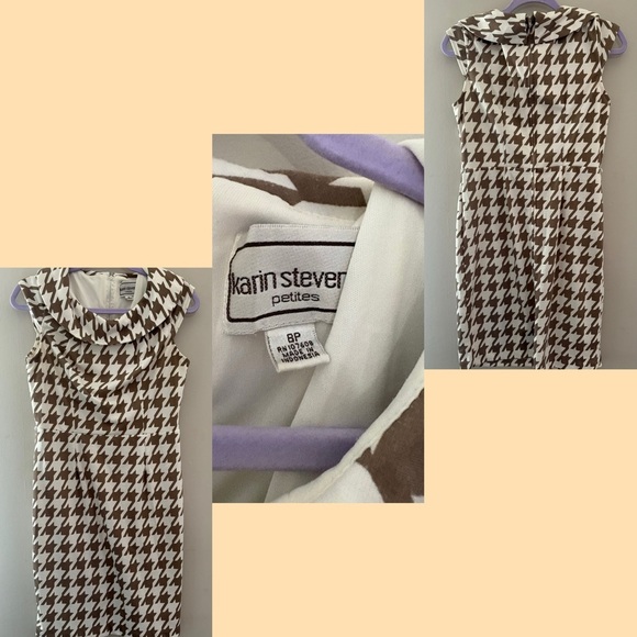 Karin Stevens Purple and White Dress - Picture 1 of 3